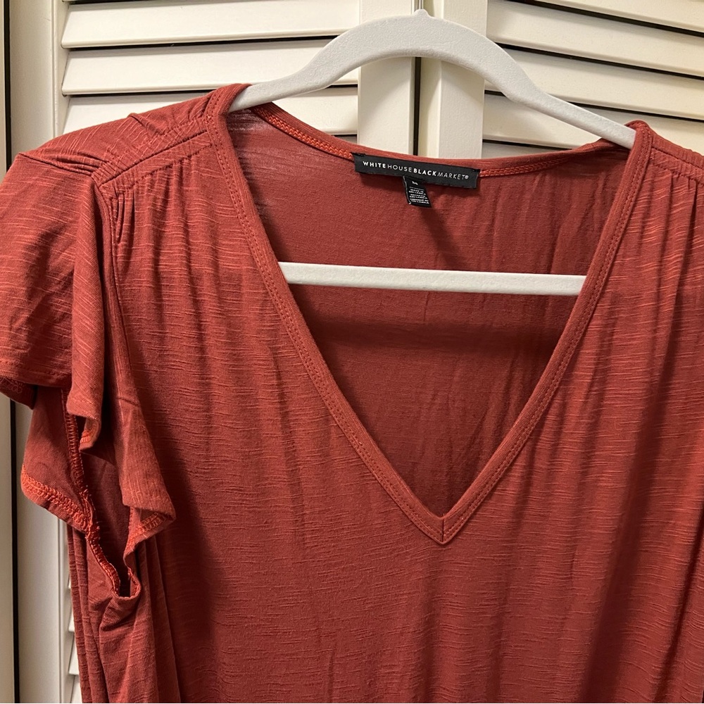 Burnt Orange t-shirt White House Black Market Dress